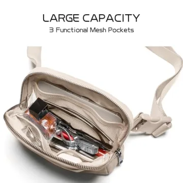 Pink Belt Bag for Women Stylish Fanny Pack Crossbody Bag