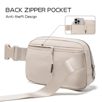 Pink Belt Bag for Women Stylish Fanny Pack Crossbody Bag