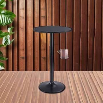 Furmax Round Pub Table - Modern Design and Easy Assembly