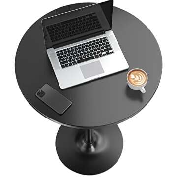 Furmax Round Pub Table - Modern Design and Easy Assembly