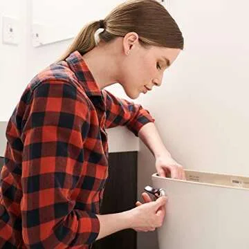 Qualihome Chrome Toilet Handle Lever Replacement for Any Toilet