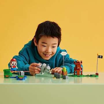 LEGO Super Mario Rambi The Rhino Expansion Set 71420, Game Inspired Building Toy Set to Combine with...