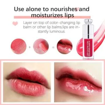 Hydrating Lip Glow Oil for Soft, Glossy Lips 0.2 OZ