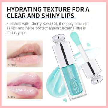 Hydrating Lip Glow Oil for Soft, Glossy Lips 0.2 OZ