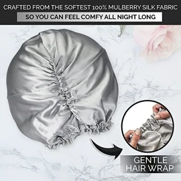 Luxury Blissy Silk Bonnet for Healthy Hair at Night