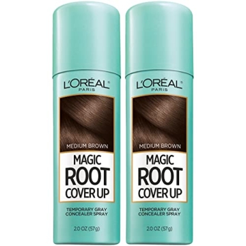 L'Oreal Paris Root Cover Up Temporary Gray Concealer Spray for Effortless Beauty