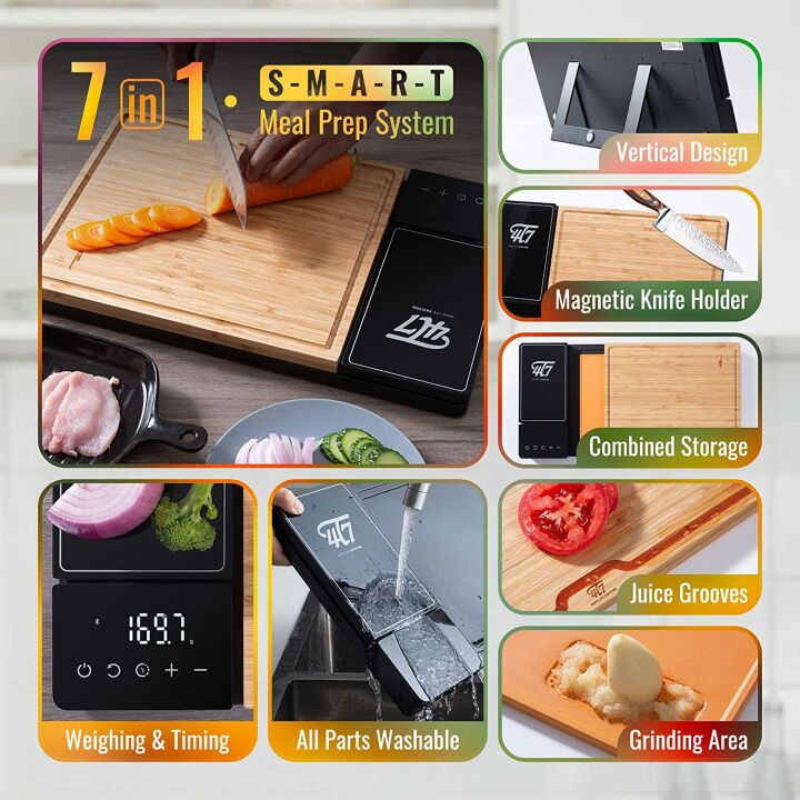4T7 Smart Meal Prep System and Cutting Board Set
