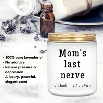 Funny Lavender Candle Gift for Moms - Perfect for Any Occasion