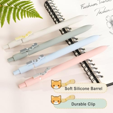 FIOVER Cat Pens - 4Pcs Smooth Writing Fine Point Pens