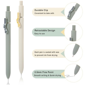 FIOVER Cat Pens - 4Pcs Smooth Writing Fine Point Pens