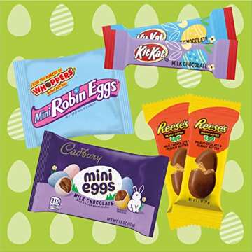 HERSHEY'S Chocolate Assortment Treats, Easter Candy, 33.4 oz Bulk Variety Bag (75 Pieces)
