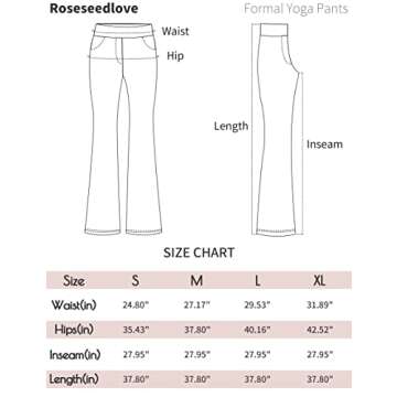 Roseseedlove Women's Yoga Dress Pants for Style and Comfort
