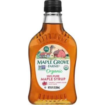 Maple Grove Farms Organic Pure Maple Syrup Grade A Amber 8.5oz