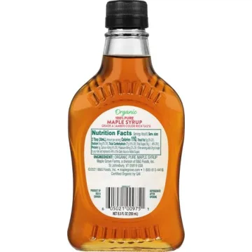 Maple Grove Farms Organic Pure Maple Syrup Grade A Amber 8.5oz