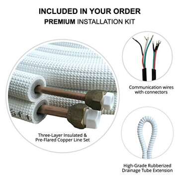 OLMO Alpic 9,000 BTU Ductless Mini Split AC/Heating System