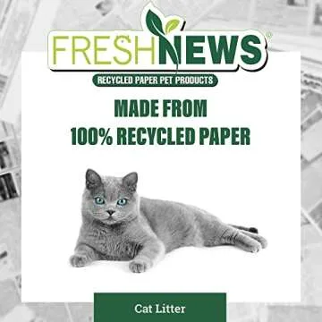 Fresh News Recycled Paper, Original Pellet Cat Litter - 25 Pound