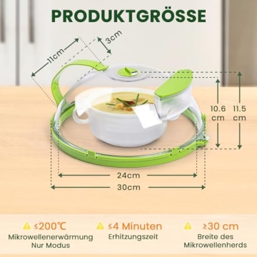 Gracenal Microwave Cover with Unique Moisture Control