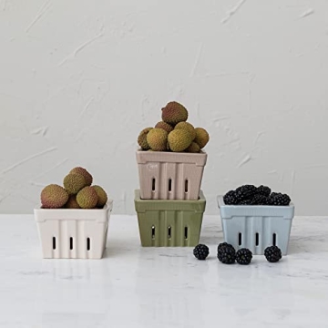 Creative Co-Op Multi-Color Berry Basket Set for Your Kitchen