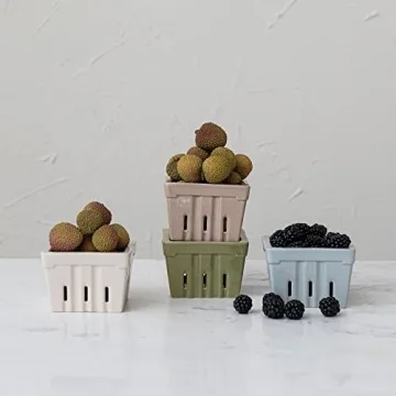 Creative Co-Op Multi-Color Berry Basket Set for Your Kitchen
