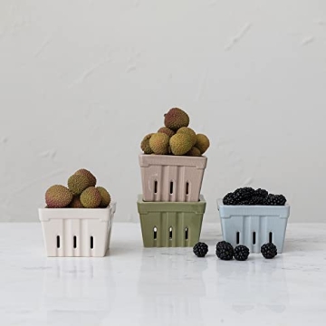 Creative Co-Op Multi-Color Berry Basket Set for Your Kitchen