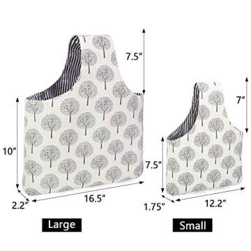 Teamoy Knitting Tote Bag Lightweight Stylish Project Bag