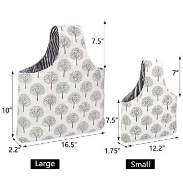 Teamoy Knitting Tote Bag Lightweight Stylish Project Bag