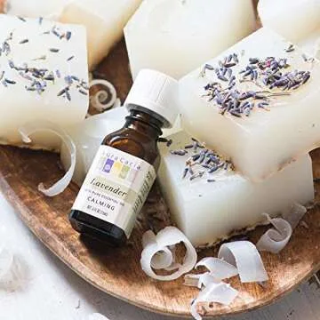 Aura Cacia 100% Pure Lavender Essential Oil, 0.5 fl. oz, Calm Relaxing Aroma, Therapeutic Grade, Ethically Sourced Lavender