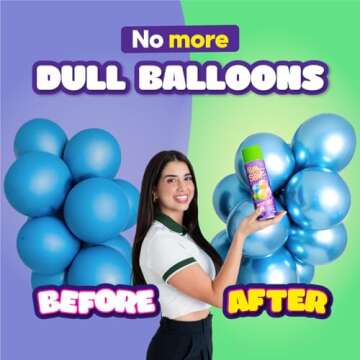 Party Shine Bundle: Balloon Shine Spray & Party Clean – Waterproof, Non-Slip Shine (13oz) + Essential Cleaner (14oz) for Floors, Backdrops, & Bounce Houses – Perfect for Party Decor