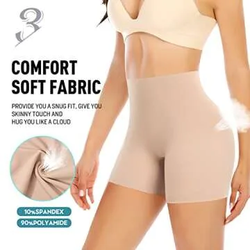 Seamless Shaping Boyshorts for Women with Tummy Control
