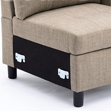 Flesser Modular Sectional Couch - Stylish Versatile Sofa Set