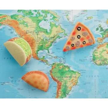 Yellow Door Sensory Play Stones, Foods of The World, Set of 8