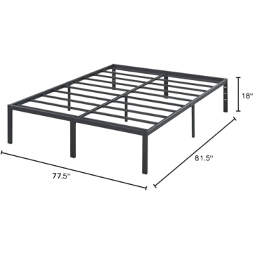 Olee Sleep 18" Heavy Duty King Size Bed Frame