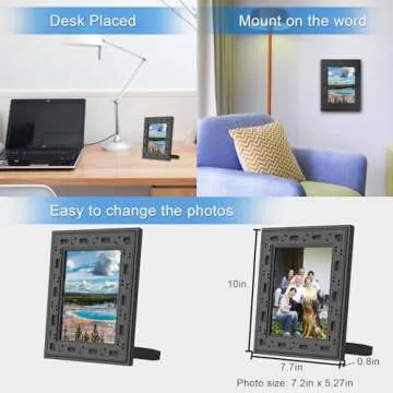 GIIRKUUU Hidden Spy Camera Picture Frame - 1080P HD