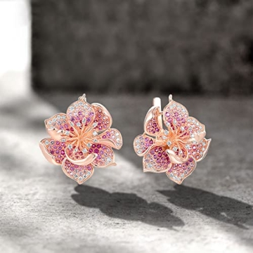 Stunning Santuzza 925 Sterling Silver Flower Earrings