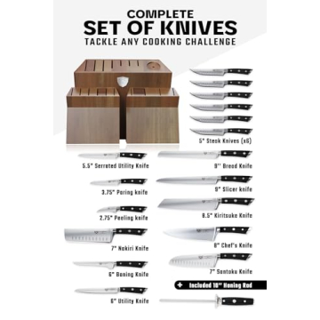 Dalstrong Gladiator Elite 18pc Stainless Steel Knife Set