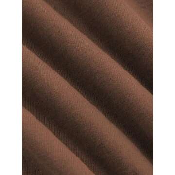 CIDER Crop Tops for Women Crew Neck T Shirts Short Sleeve Knotted Twist Front Loose Summer Basic Tee Brown