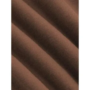 CIDER Crop Tops for Women Crew Neck T Shirts Short Sleeve Knotted Twist Front Loose Summer Basic Tee Brown