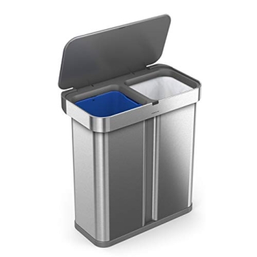 simplehuman 58L Dual Compartment Voice & Motion Trash Can