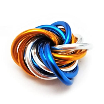 Möbii Fidget Ball (MultiColor): Quiet Mobius ADHD Anxiety Stim Stress Relief Toy Tool for Home Trav...