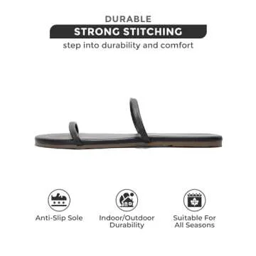 Stylish Vegan Leather Memory Foam Sandals for Women