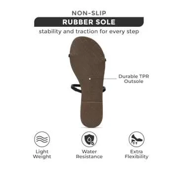 Stylish Vegan Leather Memory Foam Sandals for Women