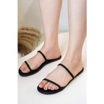 Stylish Vegan Leather Memory Foam Sandals for Women