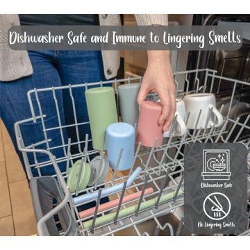 Cascade Kids Silicone Cups with Straws - Safe and Durable