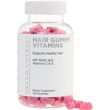 Hello Lovely! Hair Vitamins Gummy with Biotin 5000 mcg Vitamin E & C, Support Healthy Hair Growth