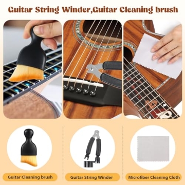 6Pcs Guitar Cleaning Kit for All Stringed Instruments