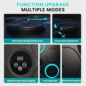 BOLUPO 2024 Upgrade Intelligent Music Boxing Machine, Electronic Boxing Trainer with Gloves, Music Workout Machine with Smart Display Screen Punching Machine for Adults, (Orange)