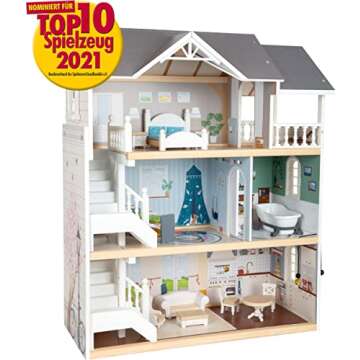Small Foot Wooden Toys Urban Villa Doll House Playset Collection Designed for Children Ages 3+ Years...