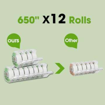 JWOWO Invisible Tape with Dispenser, Home Office Supplies and Back to School Supplies for College an...