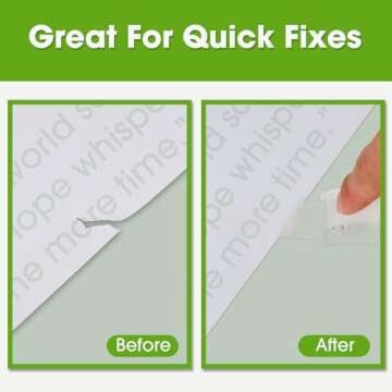 JWOWO Invisible Tape with Dispenser, Home Office Supplies and Back to School Supplies for College and Classrooms, Matte Finish, 3/4 in x 650 in, 12 Pack