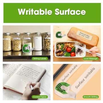 JWOWO Invisible Tape with Dispenser, Home Office Supplies and Back to School Supplies for College and Classrooms, Matte Finish, 3/4 in x 650 in, 12 Pack